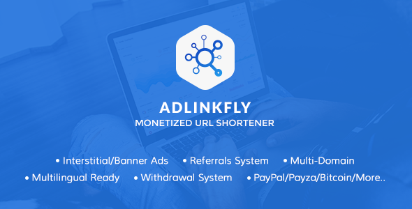 Free AdLinkFly - Monetized URL Shortener Nulled