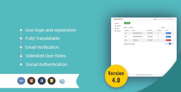 Free Advanced Security - PHP Register/Login System Nulled