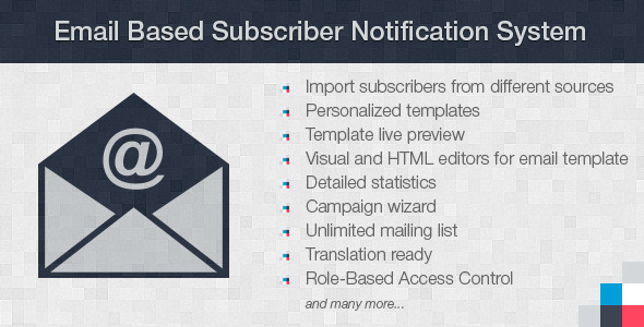 Free Email Based Subscriber Notification System Nulled