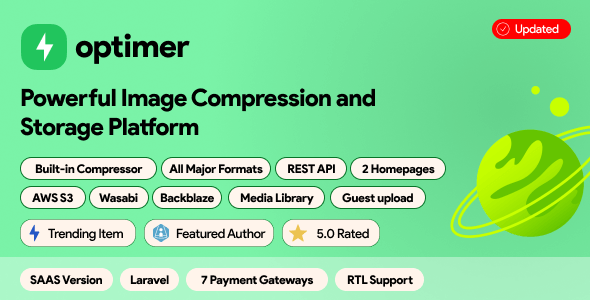 Free Optimer - Advanced Image Compression + Cloud Storage Platform | SAAS | PHP Nulled