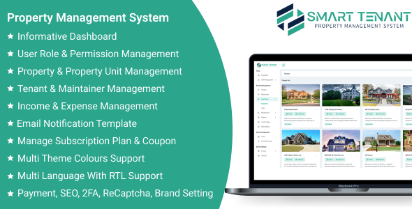 Free Smart Tenant SaaS - Property Management System Nulled